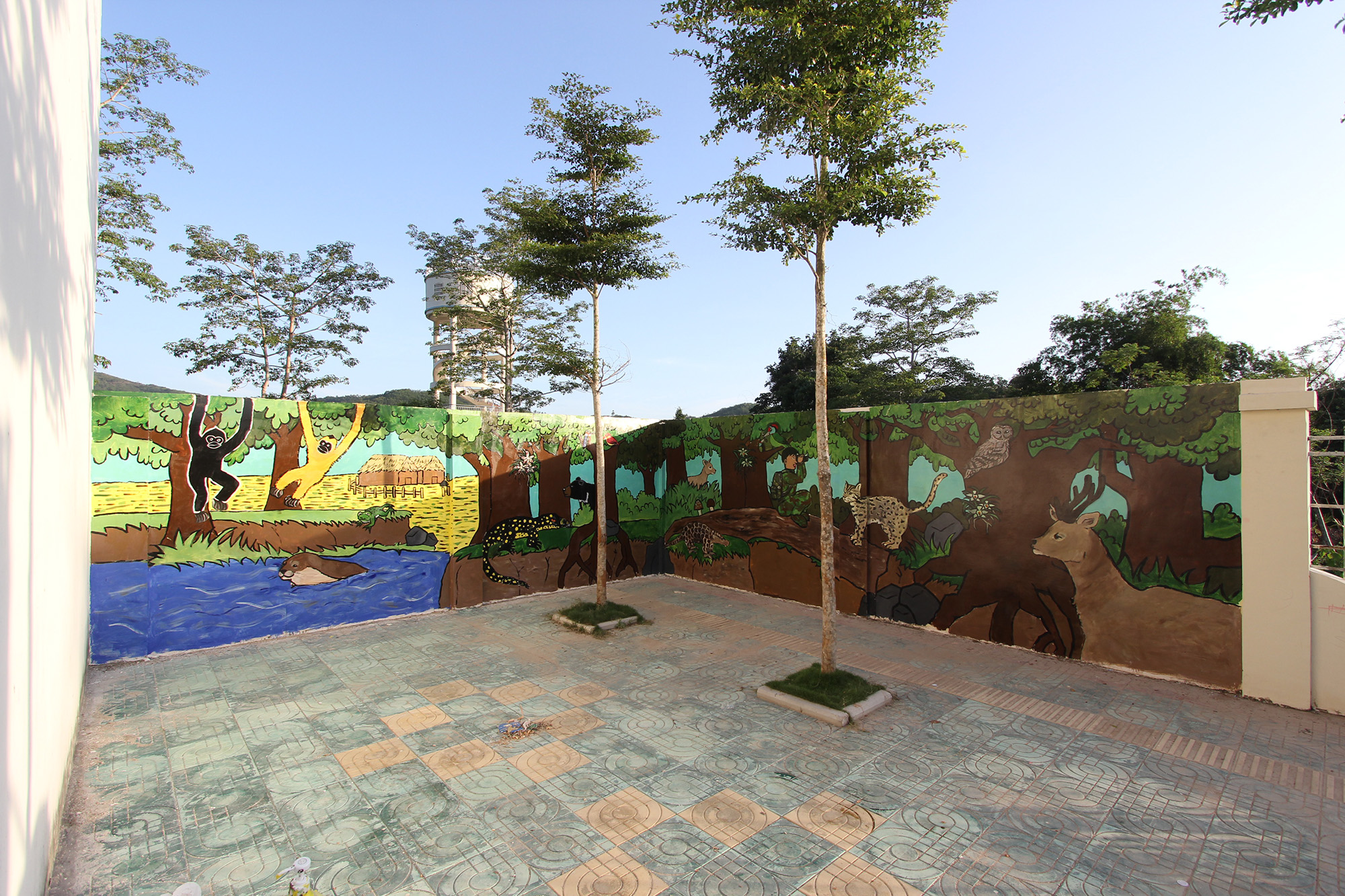 IMG 5351  Mural painting activity in Z village